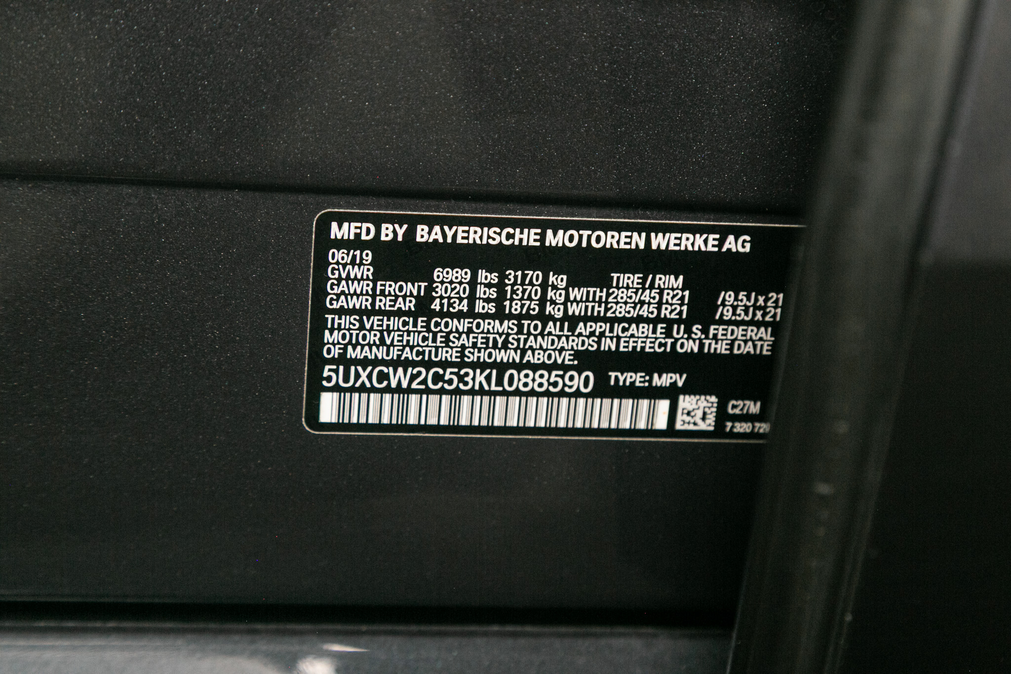 BMW X7 xDrive40i Sports Activity Vehicle 2019