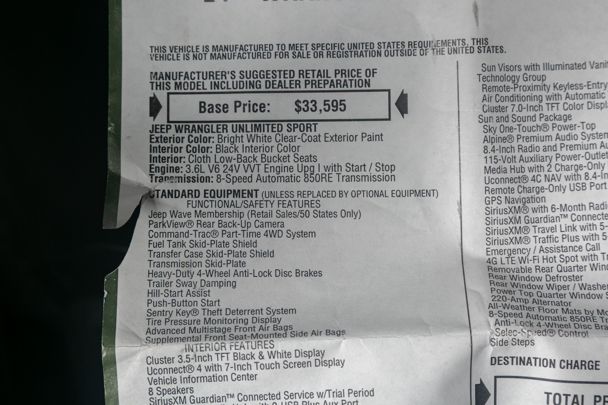 Jeep Wrangler Unlimited Sport S 4x4 2022