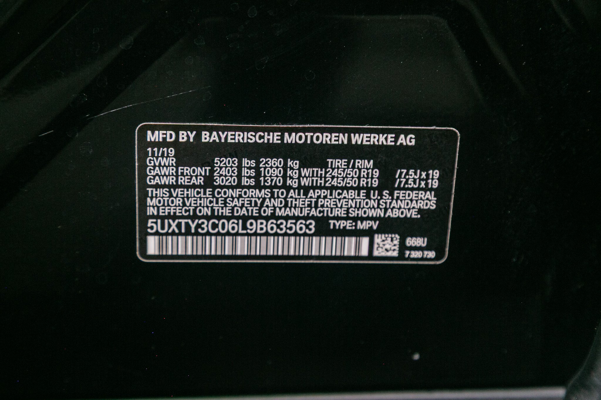 BMW X3 sDrive30i Sports Activity Vehicle 2020