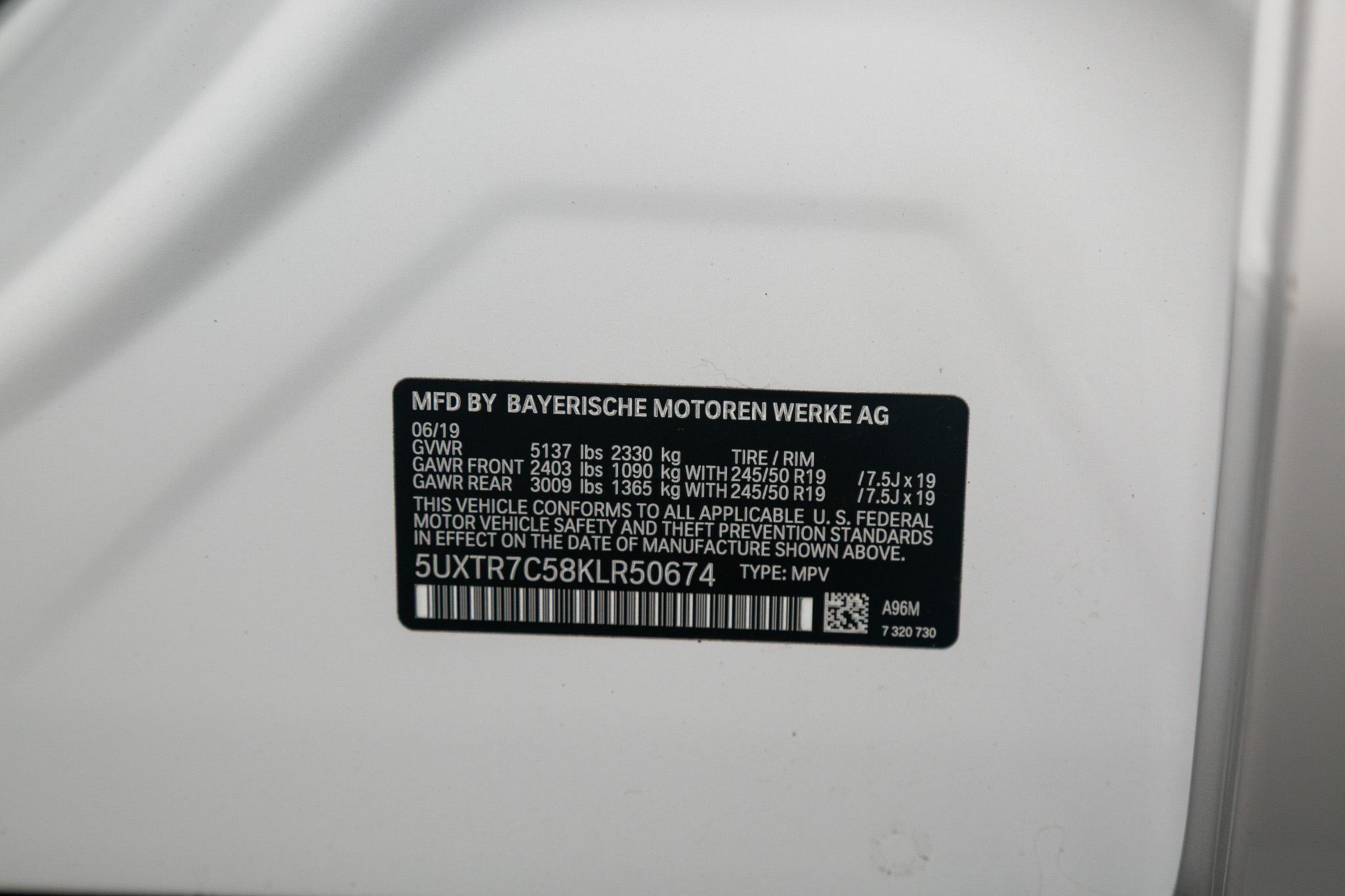 BMW X3 sDrive30i Sports Activity Vehicle 2019