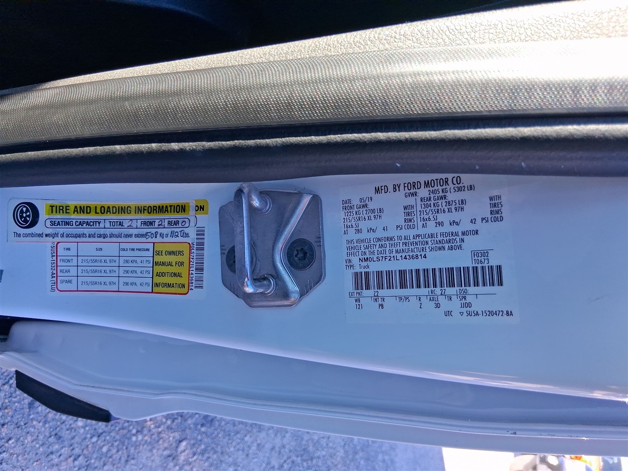 Ford Transit Connect Cargo Van XLT LWB w/Rear Liftgate 2020