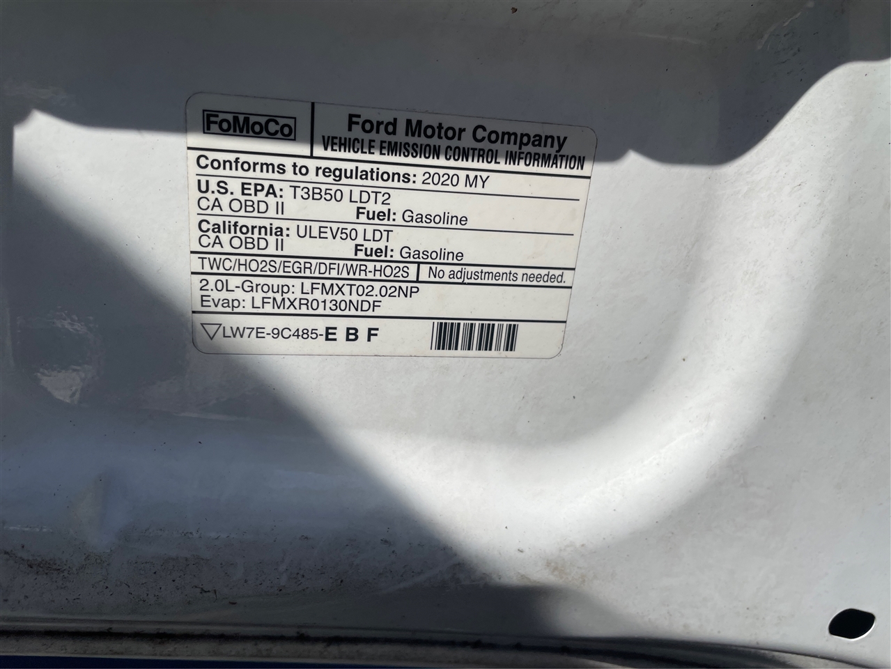 Ford Transit Connect Cargo Van XL LWB w/Rear 180 Degree Door 2020