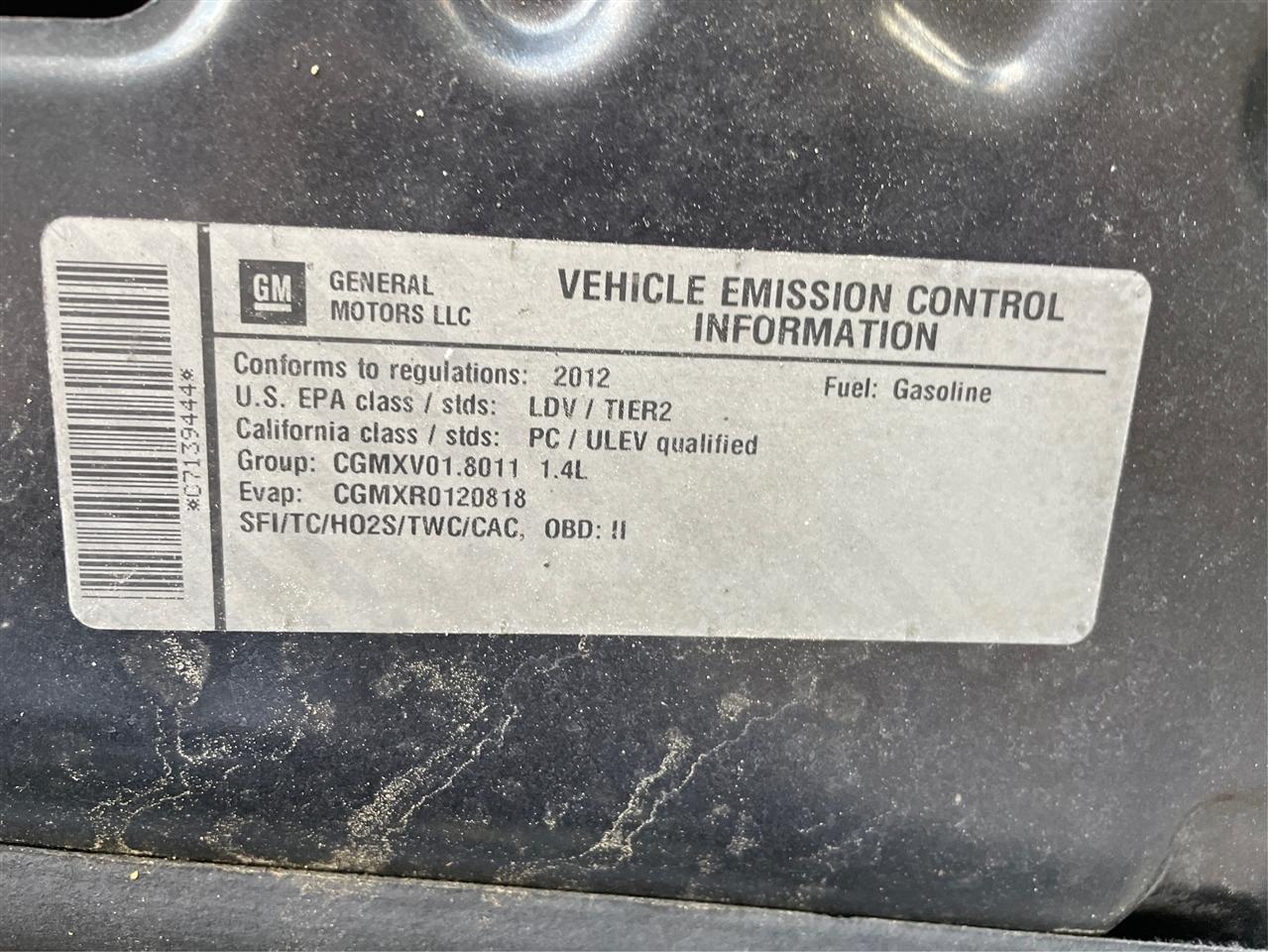 Chevrolet Cruze 4dr Sdn LTZ 2012