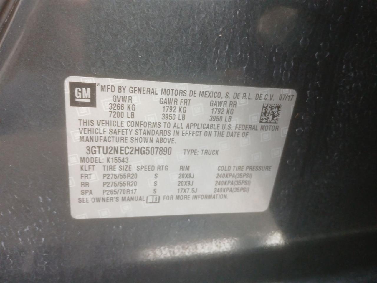 GMC Sierra 1500 SLT Crew Cab Long Box 4WD 2017