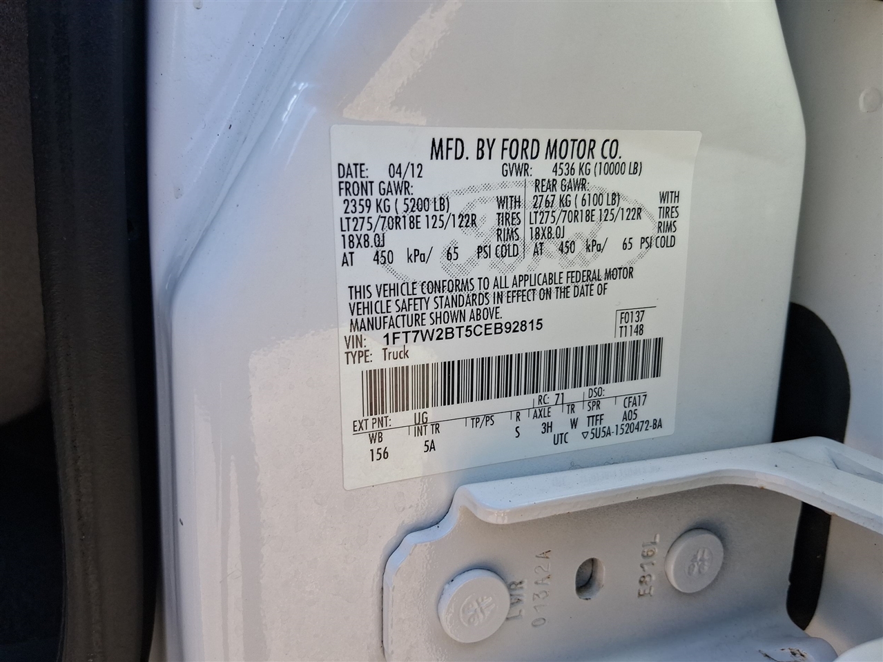 Ford F-250 SD XLT Crew Cab Long Bed 4WD 2012