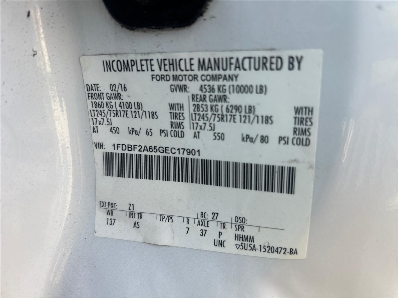 Ford F-250 SD XLT 2WD 2016