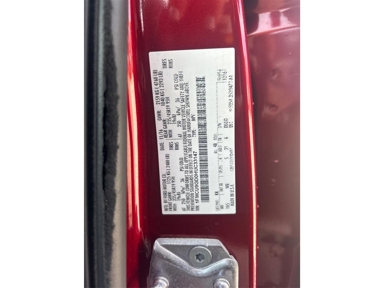 Ford Escape SE 4WD 2017
