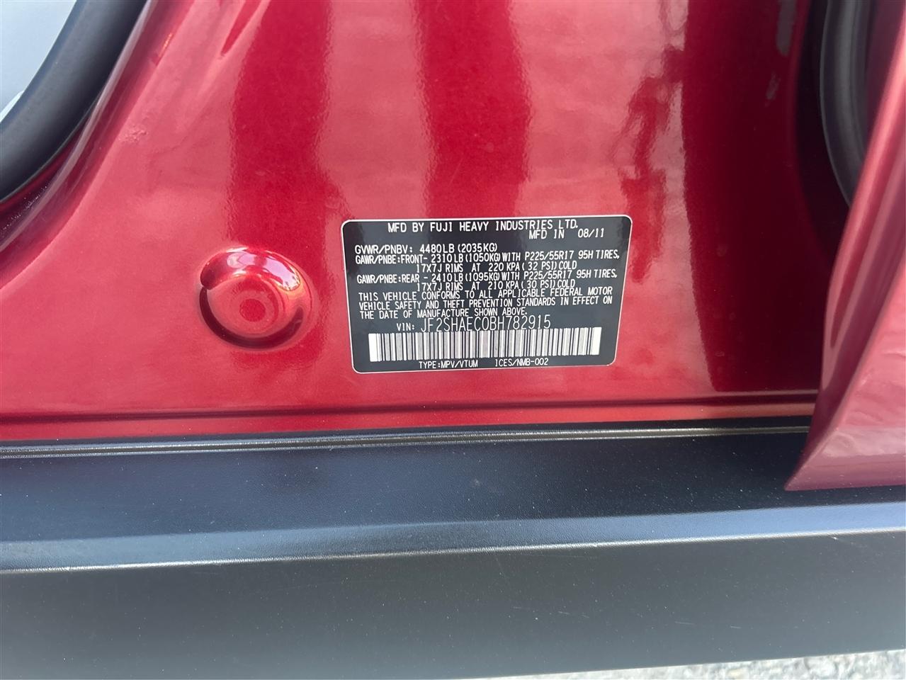 Subaru Forester 2.5X Limited 2011