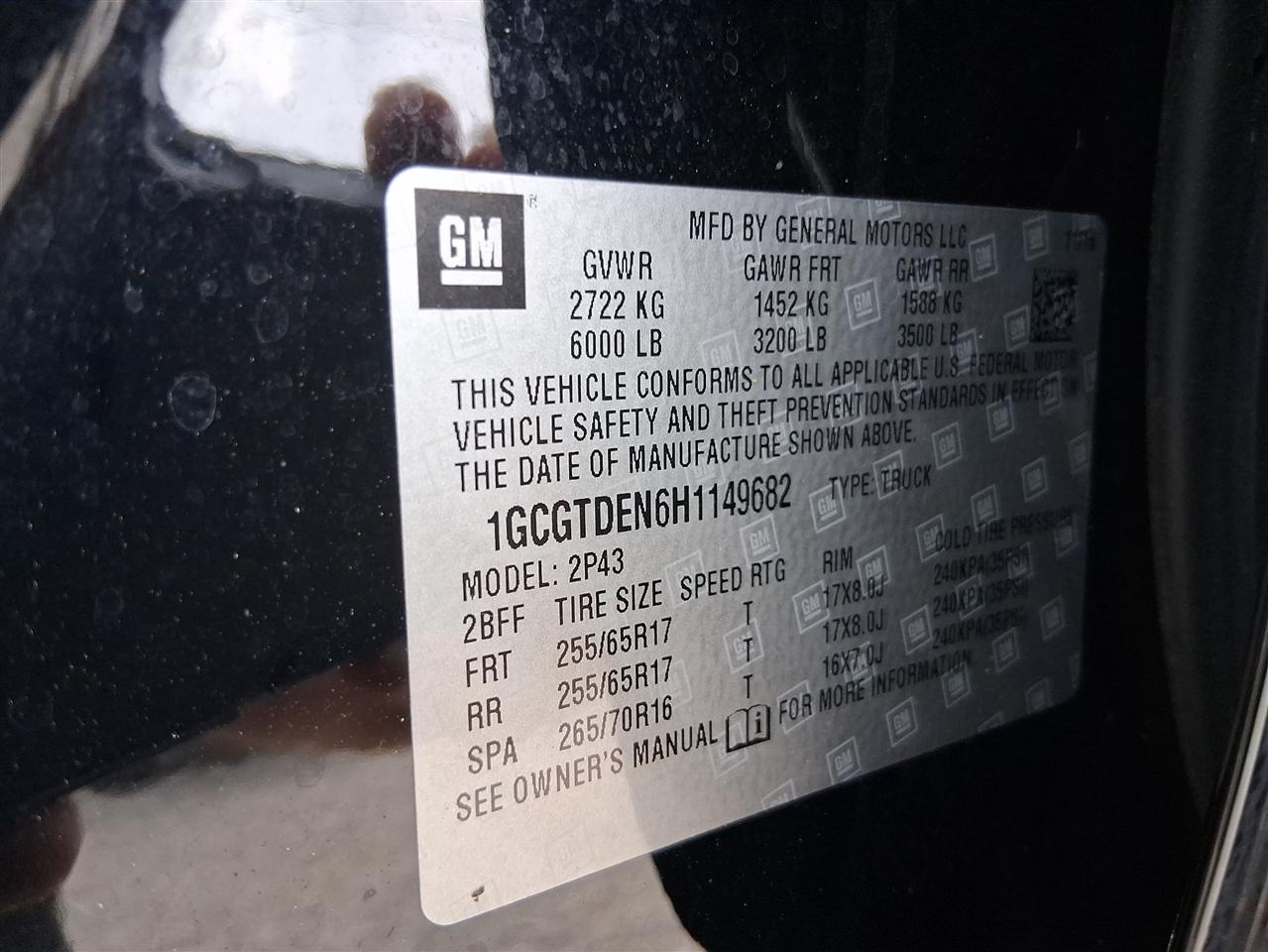 Chevrolet Colorado Z71 Crew Cab 4WD Long Box 2017