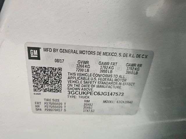 Chevrolet Silverado 1500 4WD Crew Cab 143.5" Custom 2018