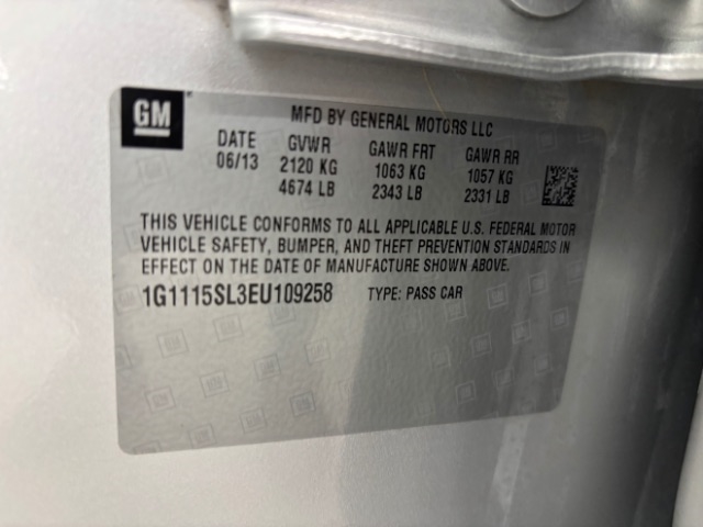 Chevrolet Impala 4dr Sdn LT w/1LT 2014 Chevrolet Impala 4dr Sdn LT w/1LT 2014