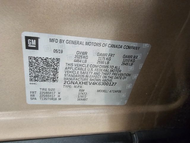 Chevrolet Equinox FWD 4dr LS w/1LS 2019 Chevrolet Equinox FWD 4dr LS w/1LS 2019