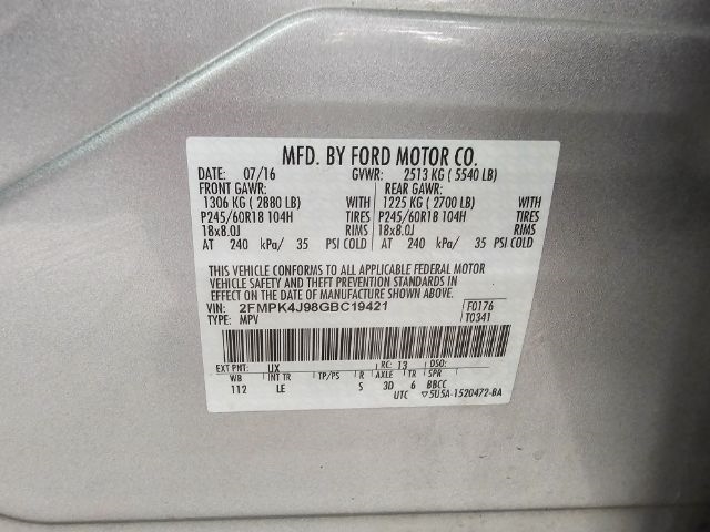 Ford Edge 4dr SEL AWD 2016 Ford Edge 4dr SEL AWD 2016