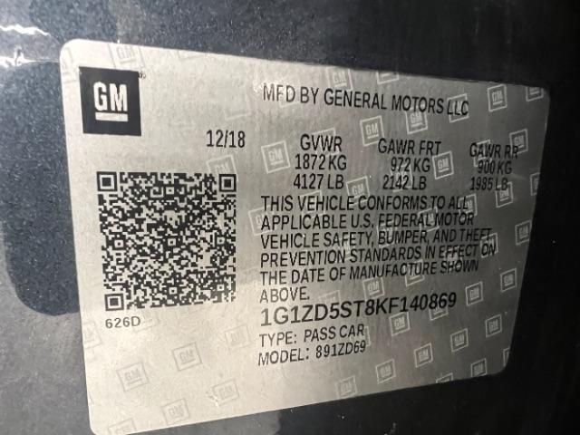 Chevrolet Malibu 4dr Sdn LT w/1LT 2019