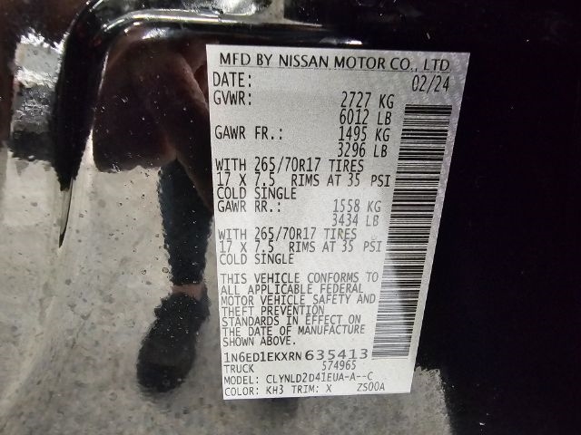 Nissan Frontier Crew Cab 4x4 PRO-4X 2024