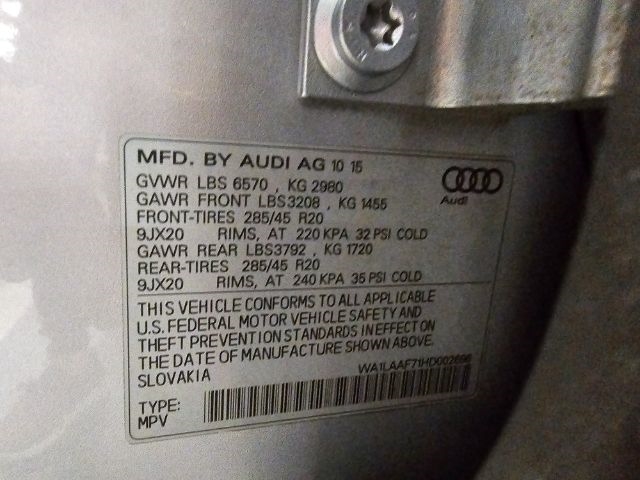 Audi Q7 3.0 TFSI Premium Plus 2017