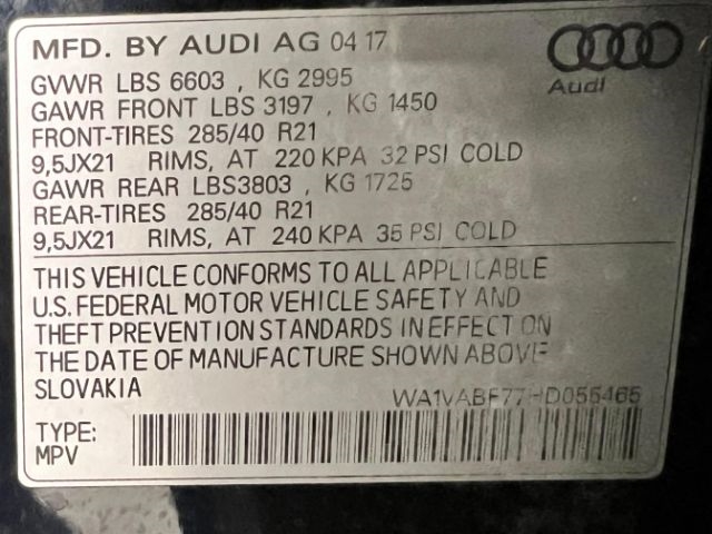 Audi Q7 3.0 TFSI Prestige 2017