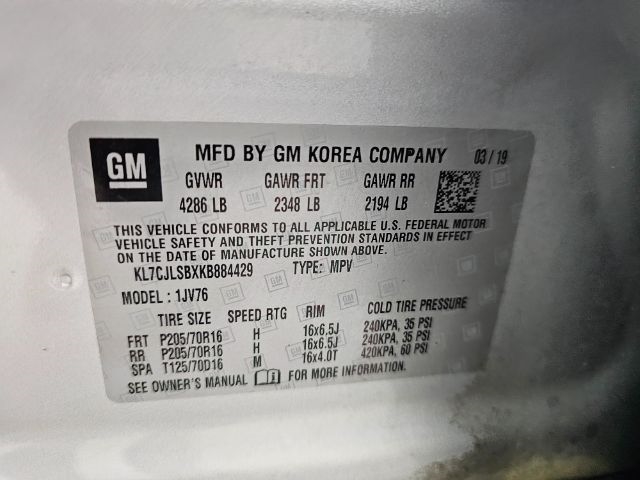 Chevrolet Trax FWD 4dr LT 2019