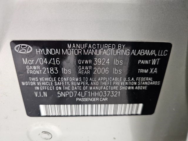 Hyundai Elantra SE 2.0L Auto (Alabama) *Ltd Avail* 2017