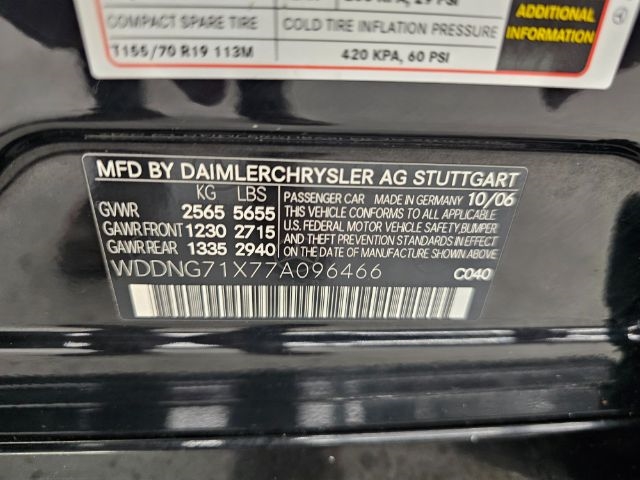 Mercedes-Benz S-Class 4dr Sdn 5.5L V8 RWD 2007