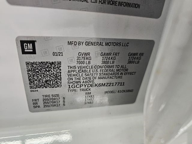 Chevrolet Silverado 1500 4WD Crew Cab 147" LT w/1LT 2021