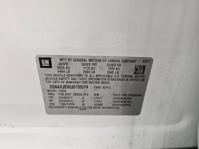 Chevrolet Equinox FWD 4dr LT w/1LT 2018