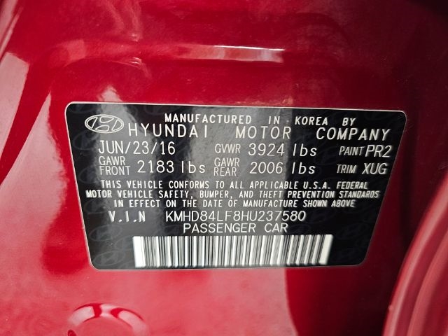 Hyundai Elantra Value Edition 2.0L Auto (Ulsan) 2017