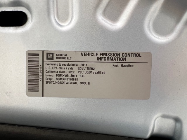 Chevrolet Cruze 4dr Sdn LT w/1LT 2011