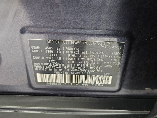 Subaru Outback 4dr Wgn H4 Auto 2.5i Premium 2013