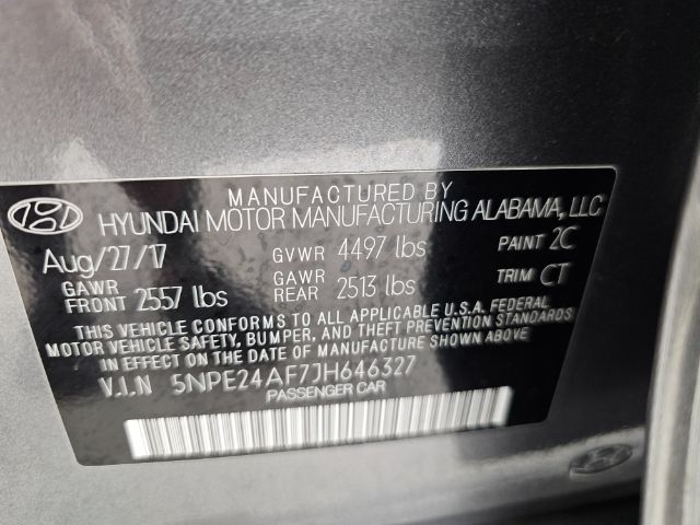 Hyundai Sonata SE 2.4L 2018