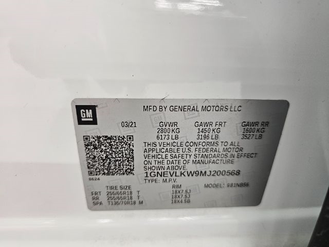 Chevrolet Traverse AWD 4dr LS w/1FL 2021