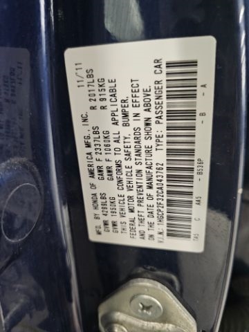 Honda Accord Sdn 4dr I4 Auto LX 2012