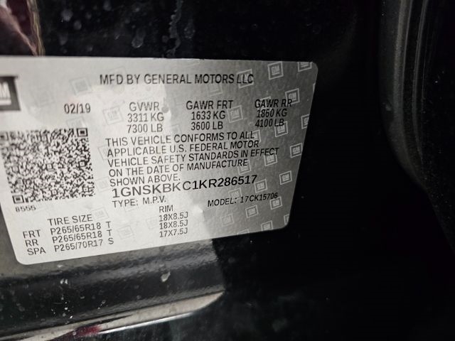 Chevrolet Tahoe 4WD 4dr LT 2019