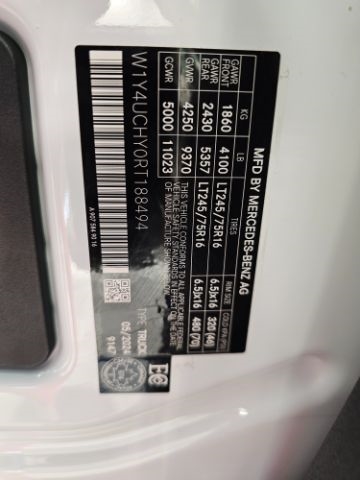 Mercedes-Benz eSprinter Cargo Van 2500 High Roof 170" RWD 2024