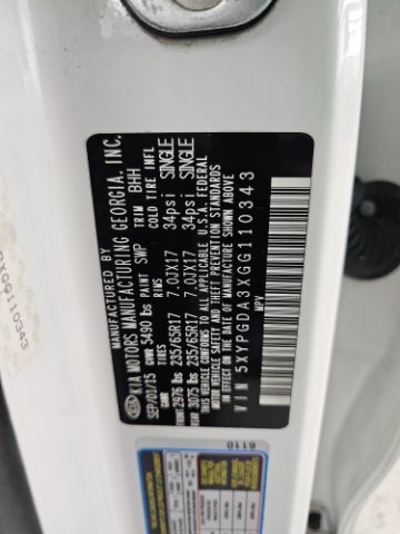 Kia Sorento AWD 4dr 2.4L LX 2016