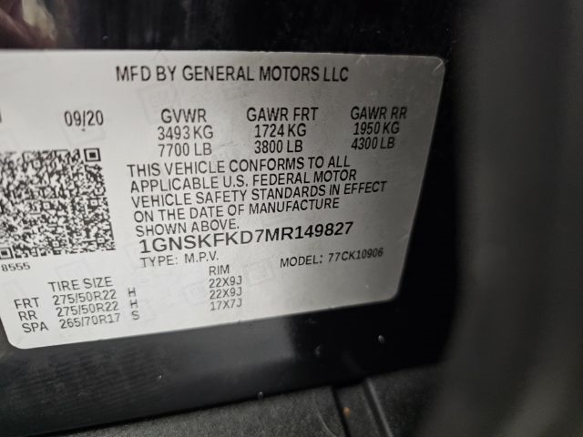 Chevrolet Suburban 4WD 4dr Premier 2021