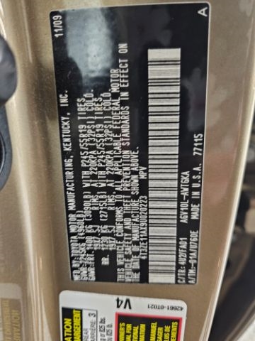 Toyota Venza 4dr Wgn I4 FWD (Natl) 2009