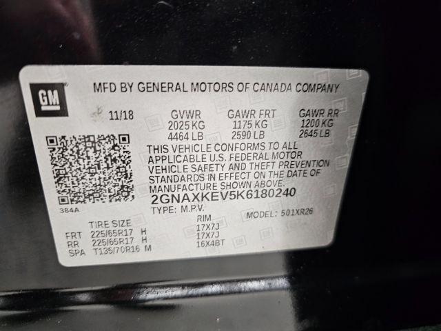 Chevrolet Equinox FWD 4dr LT w/1LT 2019