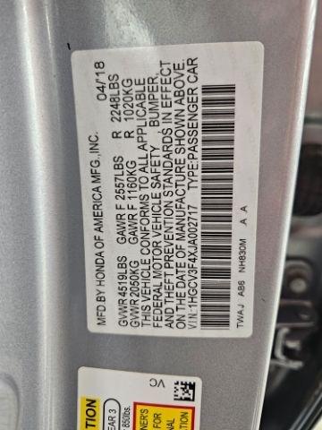 Honda Accord Hybrid EX Sedan 2018