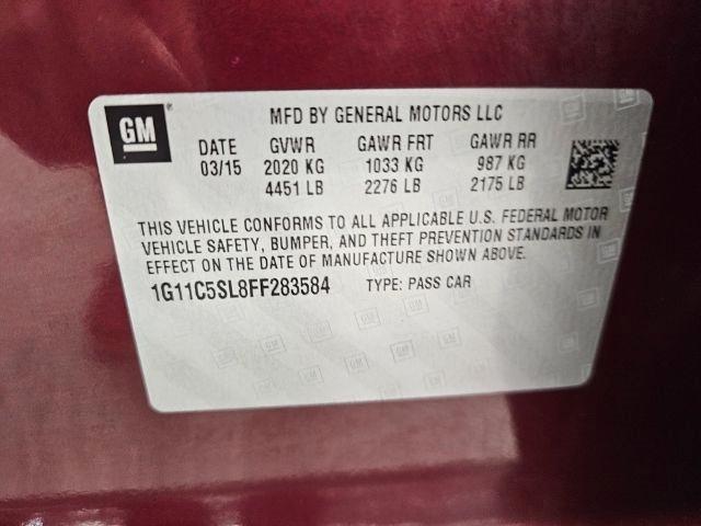 Chevrolet Malibu 4dr Sdn LT w/1LT 2015