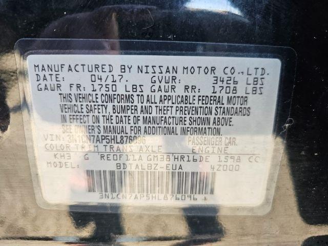 Nissan Versa Sedan SV CVT 2017