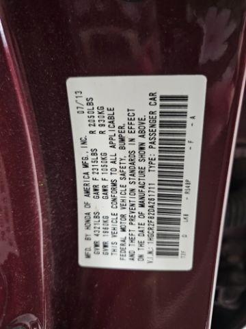 Honda Accord Sdn 4dr I4 CVT EX-L 2013