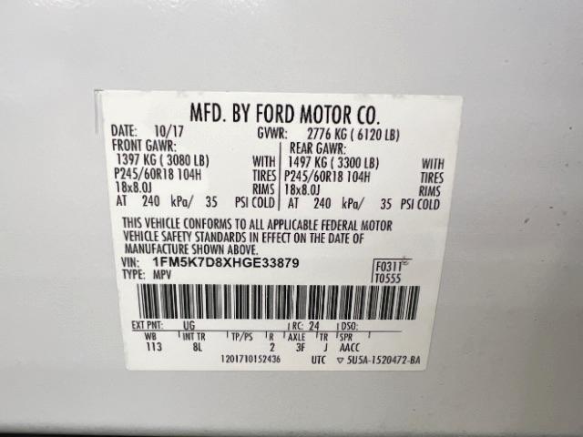 Ford Explorer XLT FWD 2017