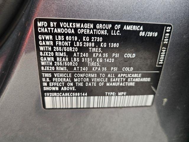 Volkswagen Atlas 3.6L V6 SE w/Technology 4MOTION 2019
