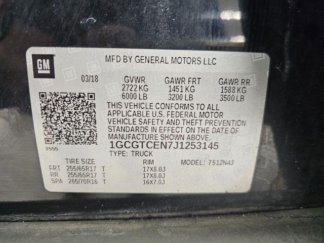 Chevrolet Colorado 4WD Crew Cab 128.3" LT 2018