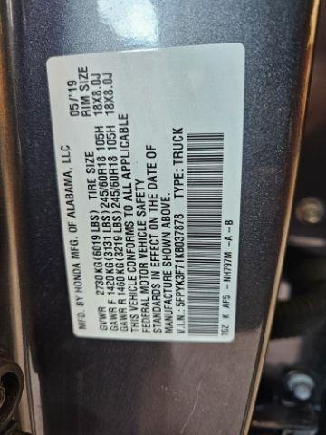 Honda Ridgeline RTL-E AWD 2019