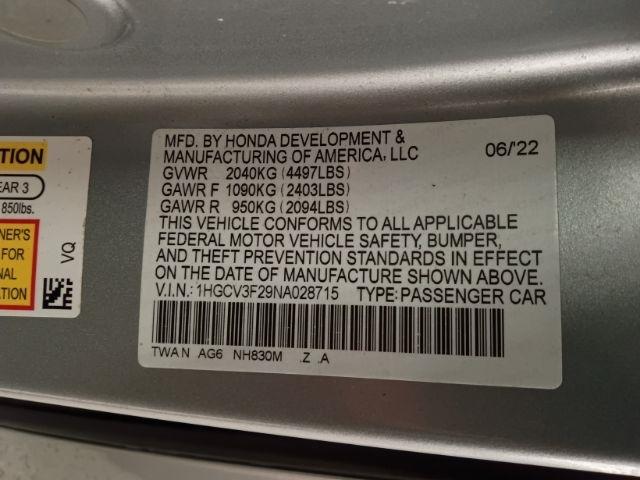 Honda Accord Hybrid Sport Sedan 2022