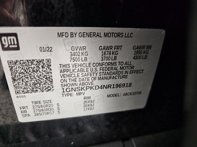 Chevrolet Tahoe 4WD 4dr Z71 2022