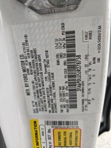 Ford Fusion Hybrid SE FWD 2018