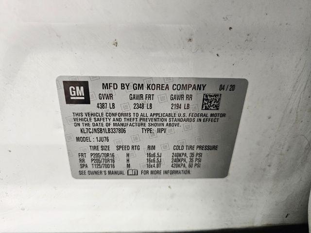 Chevrolet Trax AWD 4dr LS 2020